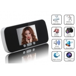 0.3 Mega Pixel 3-Inch LCD Peephole Camera Viewer with Motion Detection Voice Warning Auto Picturing and Filming Functions 140-Degree Viewing Angle